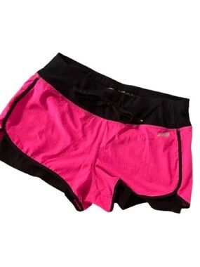 Avia Hot Pink Womes Athletic Shorts with Black Waistband size S